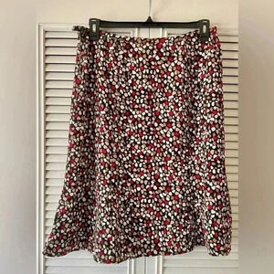 VTG Kathie Lee Womens Knee High Skirt Size 14 Pebble Pattern Unlined (B2)